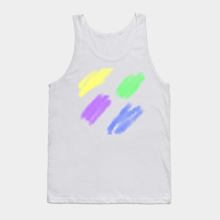 Colorful watercolor abstract texture art Tank Top